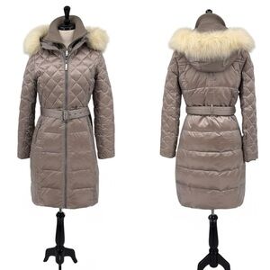 BCBGMaxazria Belted Puffer Coat